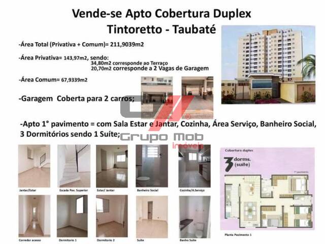 #AD0003 - Duplex para Venda em Taubaté - SP - 1